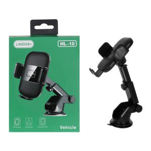 هولدر گوشی موبایل پایه دار +Lindos مدل HL-10 – مشکی