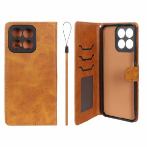 کیف موبایل مگنتی درجه یک داخل خز MNC Plus مدل Honor X7c – عسلی