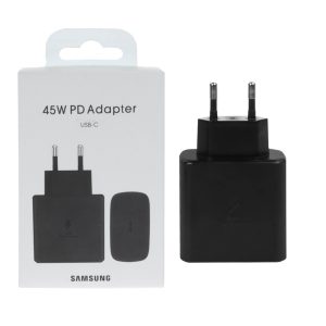 شارژر دیواری دو پین PD و فست تک پورت Samsung Type-C مدل TA845 45W – مشکی (گارانتی شش ماهه AZR)